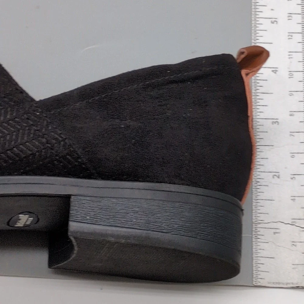 Dr Scholls Loafers Womens Ruler Black‎ 9 Shootie Shoes Herringbone Slip On
